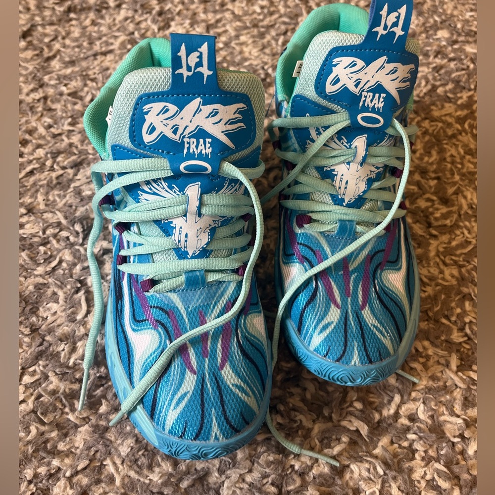 Blue Sneakers with fun print